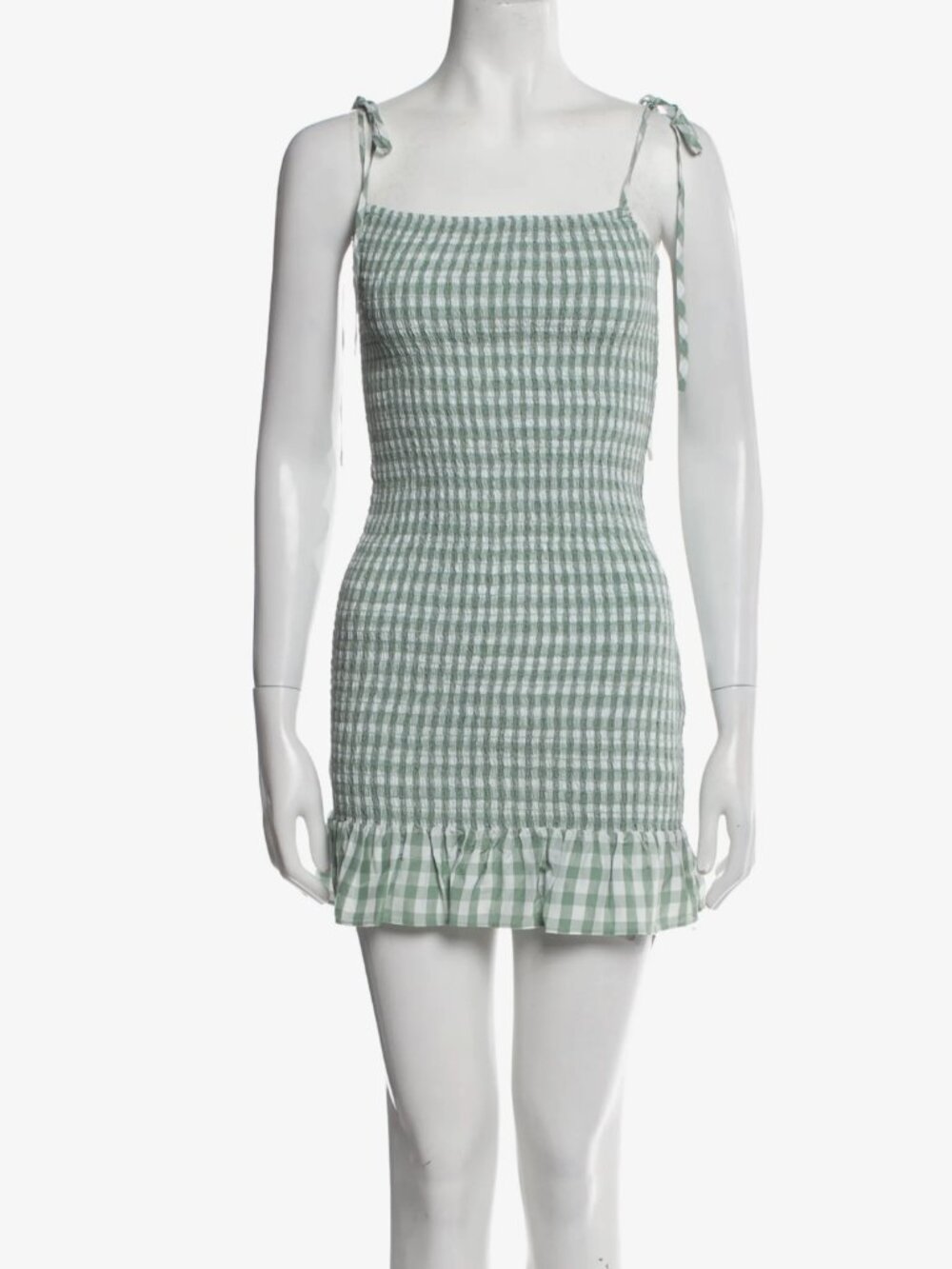 NWOT - Reformation Plaid Print Mini Dress